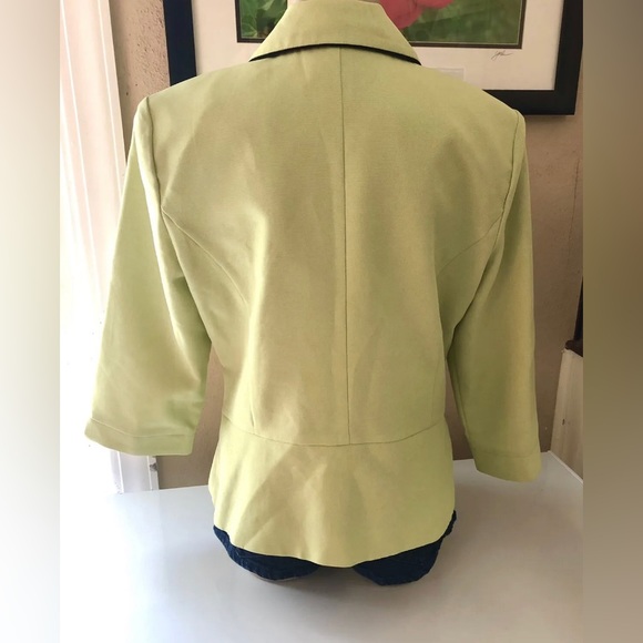 Studio 1 Women Spring Green Jacket Blazer Size 12 B2 - Picture 8 of 8